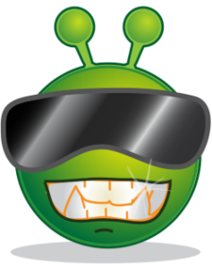 Alien Cool Green : Image by Clker-Free-Vector-Images from Pixabay.